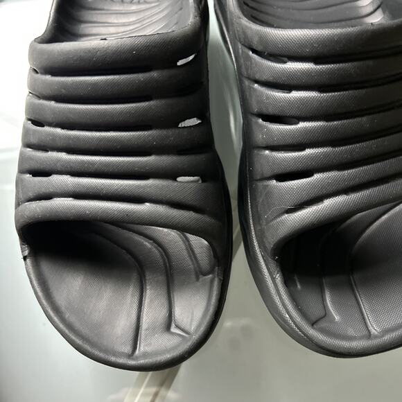 Hoka One One Ora Recovery Women's Size 8 Slip On Slide Sandals Black - Picture 3 of 16